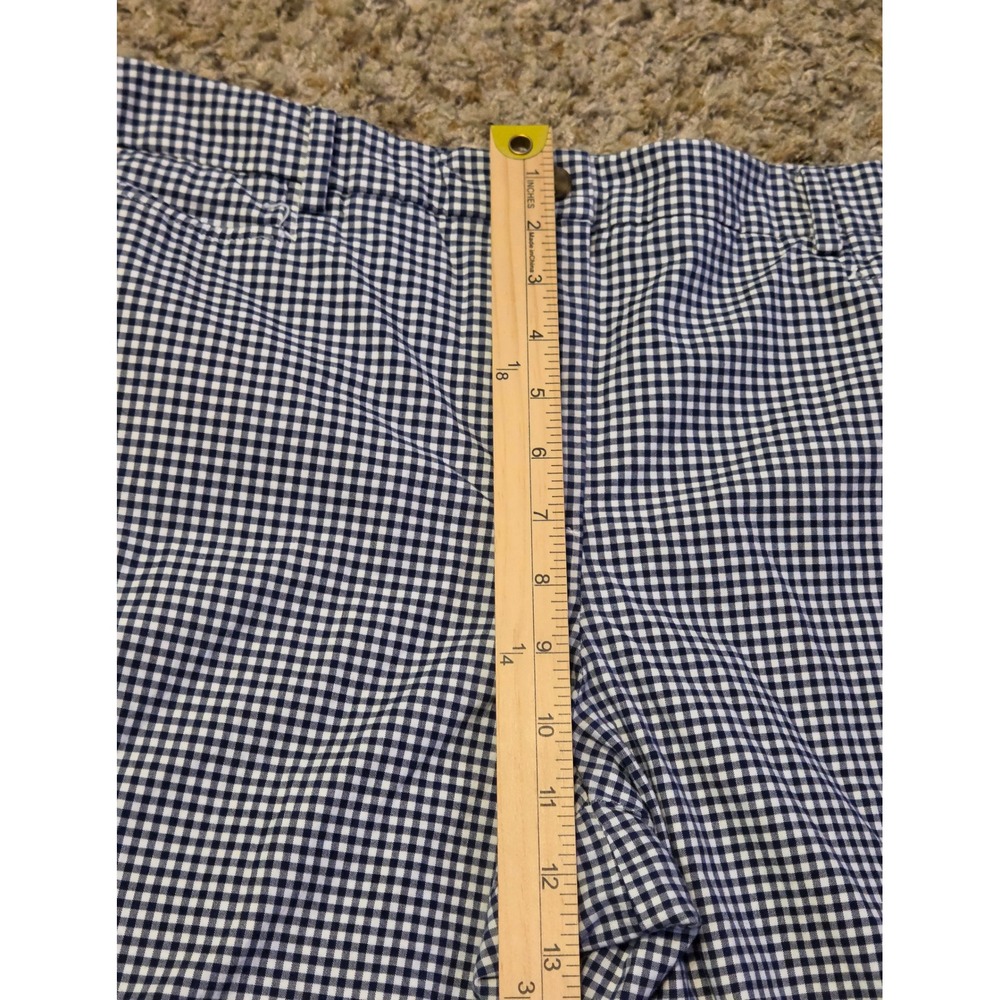 Talbots Perfect Skimmer Capri Pants Women's Size 16P Blue White - Picture 8 of 9